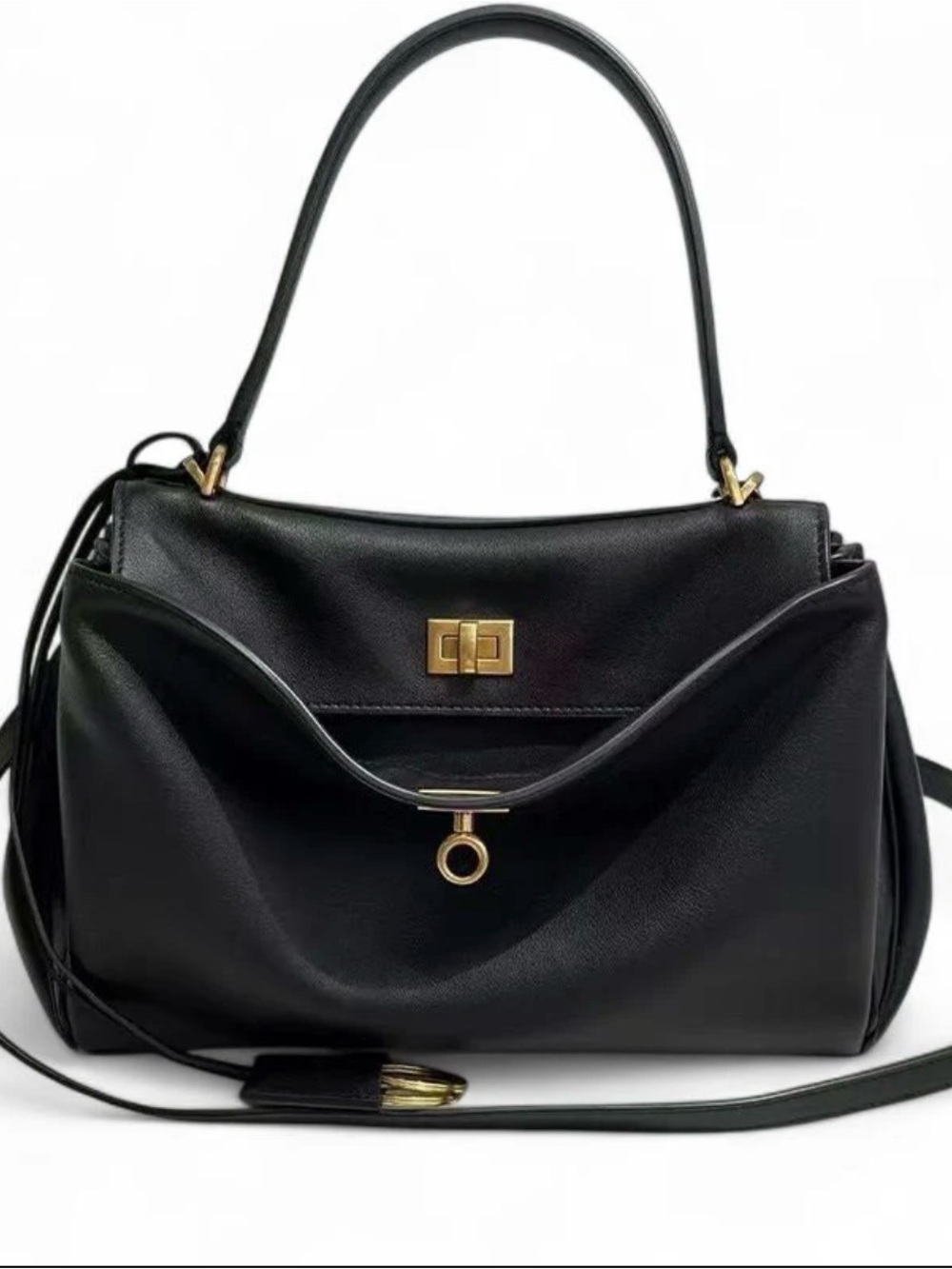 BRAND NEW Harper Black Leather Small Shoulder Bag from Fey Creations